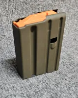 5 round metal GI AR-15 magazine Refurbished - Cerekoted Magpul ODG